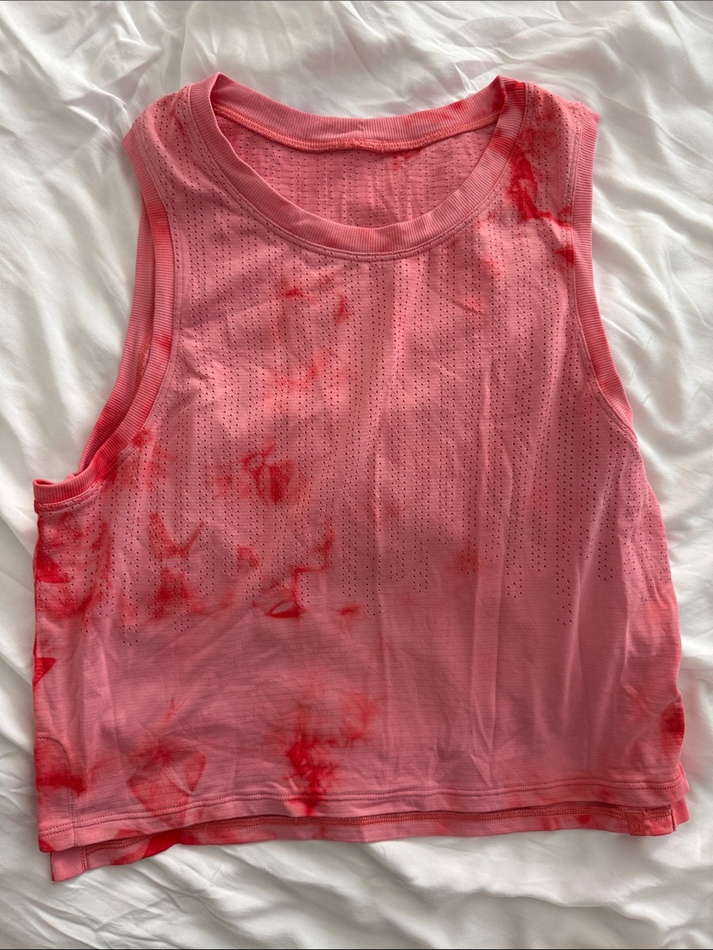 Lululemon Pink Tie-Dye Sleeveless Tank Top